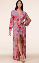 Load image into Gallery viewer, Summertime Plaid Maxi Dress