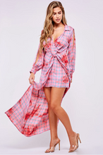 Load image into Gallery viewer, Summertime Plaid Maxi Dress