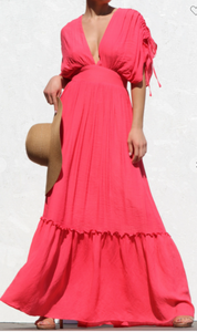 Spring Ruffle Maxi Dress