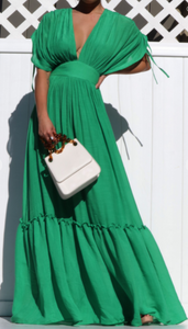 Spring Ruffle Maxi Dress