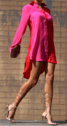 Sweet Tart Shirt Dress