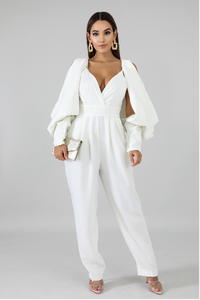 Elegant Slit Sleeve Jumpsuit