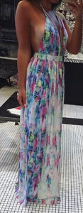 Floral Strap Maxi Dress