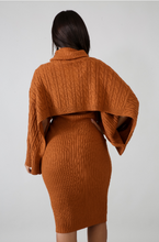 Load image into Gallery viewer, Vikki Cape Sweater Dress Set